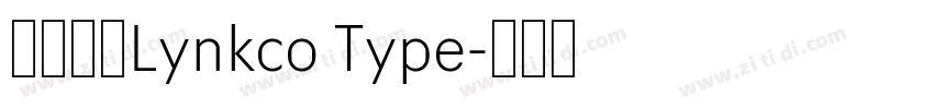 中文字体Lynkco Type字体转换